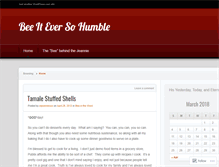 Tablet Screenshot of beeiteversohumble.wordpress.com