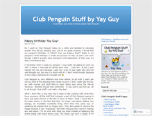 Tablet Screenshot of clubpenguinstuffyayguy.wordpress.com