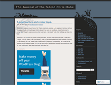 Tablet Screenshot of chrismabe.wordpress.com