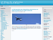 Tablet Screenshot of aiglesias.wordpress.com