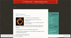 Desktop Screenshot of inthepokerzone.wordpress.com