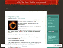 Tablet Screenshot of inthepokerzone.wordpress.com
