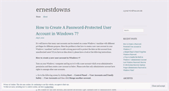 Desktop Screenshot of ernestdowns.wordpress.com