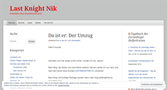 Desktop Screenshot of lastknightnik.wordpress.com