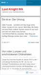 Mobile Screenshot of lastknightnik.wordpress.com