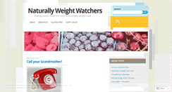 Desktop Screenshot of naturallyweightwatchers.wordpress.com