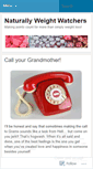 Mobile Screenshot of naturallyweightwatchers.wordpress.com