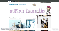 Desktop Screenshot of mikanhannille.wordpress.com