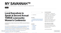 Desktop Screenshot of mysavannah.wordpress.com