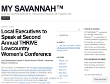 Tablet Screenshot of mysavannah.wordpress.com
