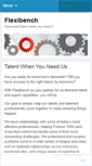 Mobile Screenshot of flexibench.wordpress.com