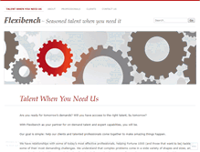 Tablet Screenshot of flexibench.wordpress.com