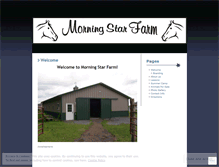 Tablet Screenshot of morningstarfarmhorses.wordpress.com