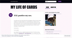 Desktop Screenshot of mylifeofcards.wordpress.com