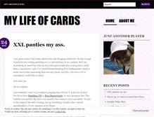 Tablet Screenshot of mylifeofcards.wordpress.com
