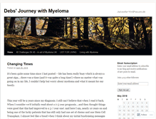 Tablet Screenshot of debsjourneywithmyeloma.wordpress.com