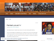 Tablet Screenshot of immaterium.wordpress.com
