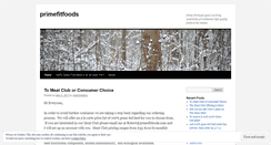 Desktop Screenshot of primefitfoods.wordpress.com