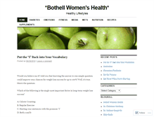 Tablet Screenshot of bothellwomenshealth.wordpress.com