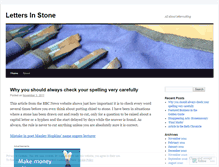 Tablet Screenshot of lettersinstone.wordpress.com