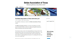 Desktop Screenshot of belizeassociationoftexas.wordpress.com