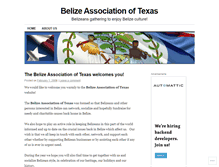 Tablet Screenshot of belizeassociationoftexas.wordpress.com