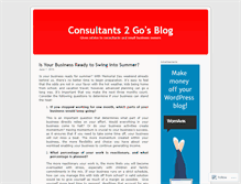 Tablet Screenshot of consultants2go.wordpress.com