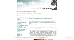 Desktop Screenshot of nokillcollincountyadvocates.wordpress.com