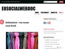 Tablet Screenshot of eusocialwebdoc.wordpress.com