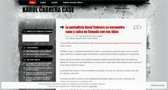 Desktop Screenshot of karolcabreracase.wordpress.com