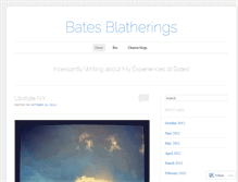 Tablet Screenshot of batesblatherings.wordpress.com