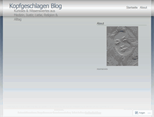 Tablet Screenshot of kopfgeschlagen.wordpress.com