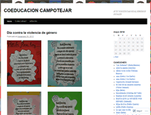 Tablet Screenshot of coeducacionencampotejar.wordpress.com