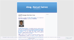Desktop Screenshot of manuelgalvez.wordpress.com
