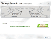 Tablet Screenshot of bzquotesngallery.wordpress.com
