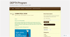 Desktop Screenshot of depthprogram.wordpress.com