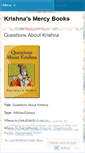 Mobile Screenshot of krishnasmercybooks.wordpress.com