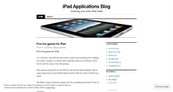 Desktop Screenshot of ipadapplications.wordpress.com