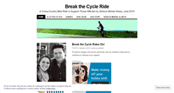 Desktop Screenshot of breakthecycleride.wordpress.com