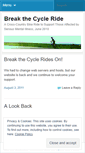 Mobile Screenshot of breakthecycleride.wordpress.com