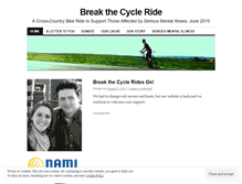 Tablet Screenshot of breakthecycleride.wordpress.com