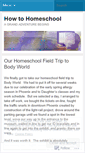 Mobile Screenshot of howtohomeschool.wordpress.com