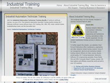 Tablet Screenshot of industrialtraining.wordpress.com