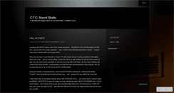 Desktop Screenshot of ctcsoundstudio.wordpress.com