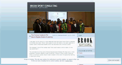 Desktop Screenshot of brooksportandleisure.wordpress.com