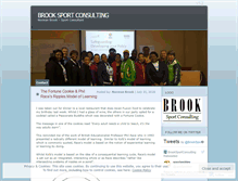 Tablet Screenshot of brooksportandleisure.wordpress.com