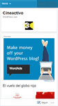Mobile Screenshot of cineactivo.wordpress.com