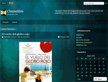 Tablet Screenshot of cineactivo.wordpress.com