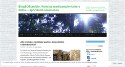 Desktop Screenshot of blogsostenible.wordpress.com