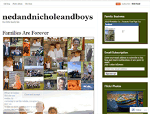 Tablet Screenshot of nedandnicholeandboys.wordpress.com